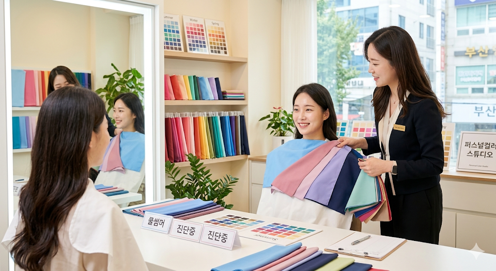 퍼스널 컬러 자가진단 (명도, 대비감, 웜쿨톤)