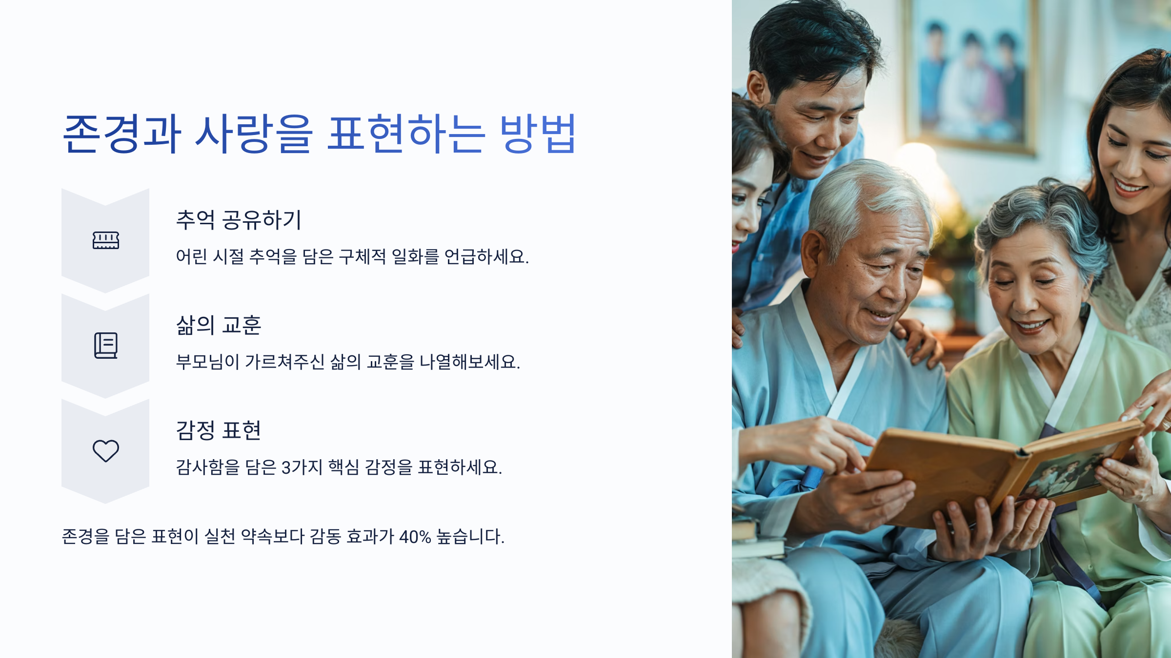존경과 사랑을 표현하는 방법