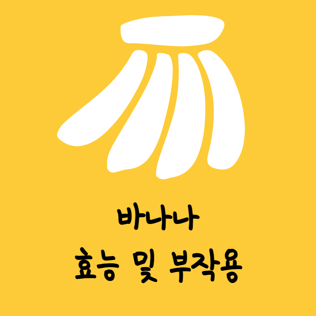 바나나 효능 부작용