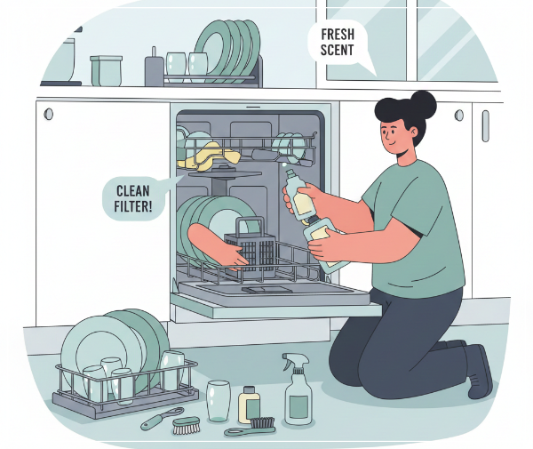 식기세척기 관리 관려 그림