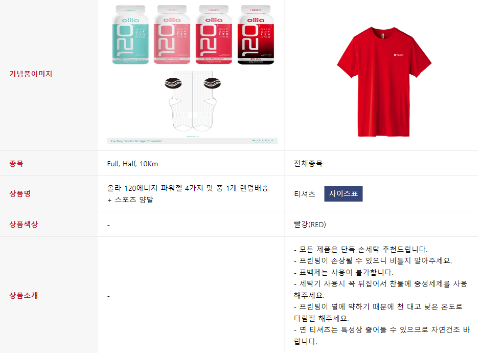 태화강국제마라톤기념품