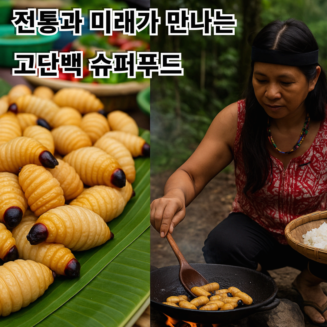 동남아시아의 고단백 슈퍼푸드, 사고 웜(Sago Worm)