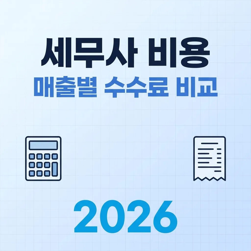 종합소득세 세무사 비용 얼마 매출별 수수료 비교 2026