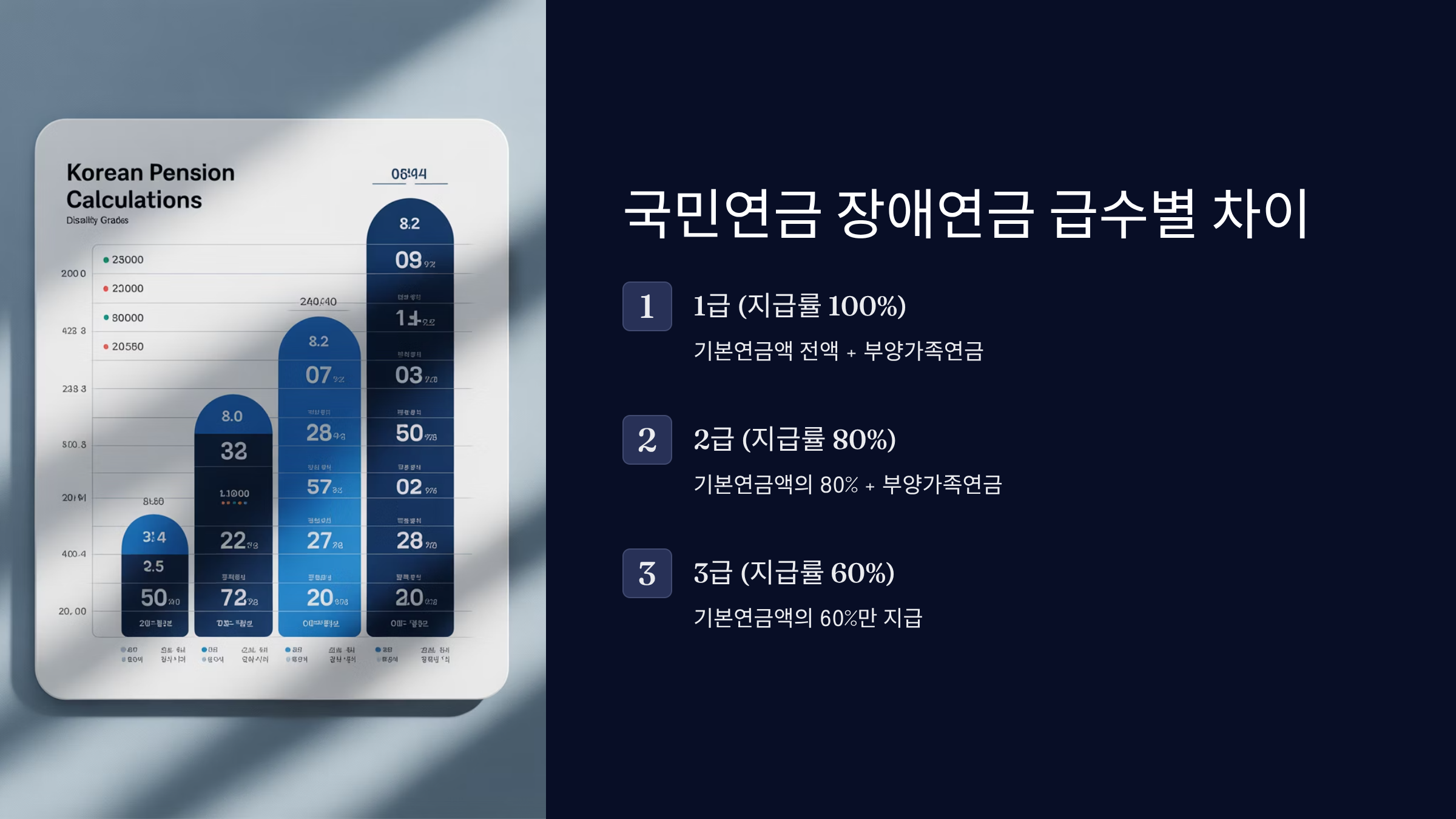 국민연금 장애연금 1급 2급 차이