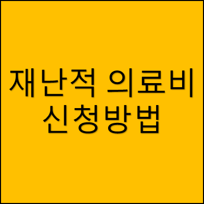 재난적 의료비 신청방법 썸네일
