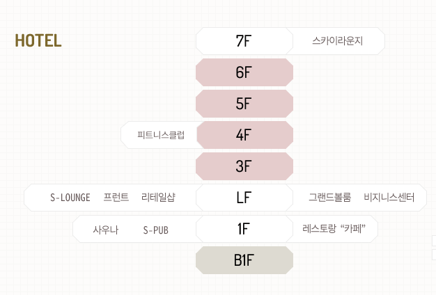 인제 스피디움 호텔 층별 현황