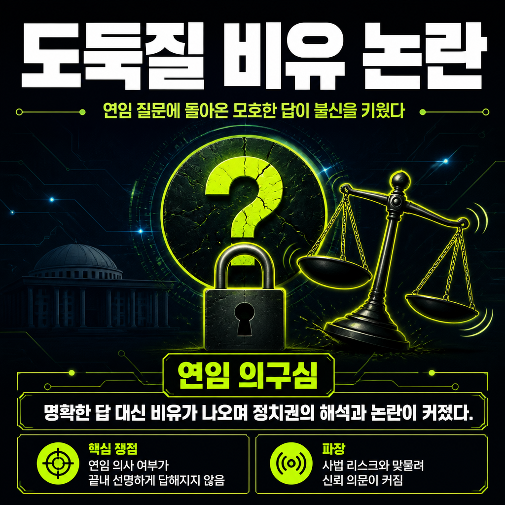 도둑질 비유 논란