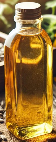 병에 담긴 기름 사진