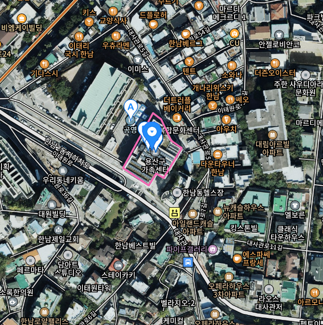 한남동-공영주차장-지도