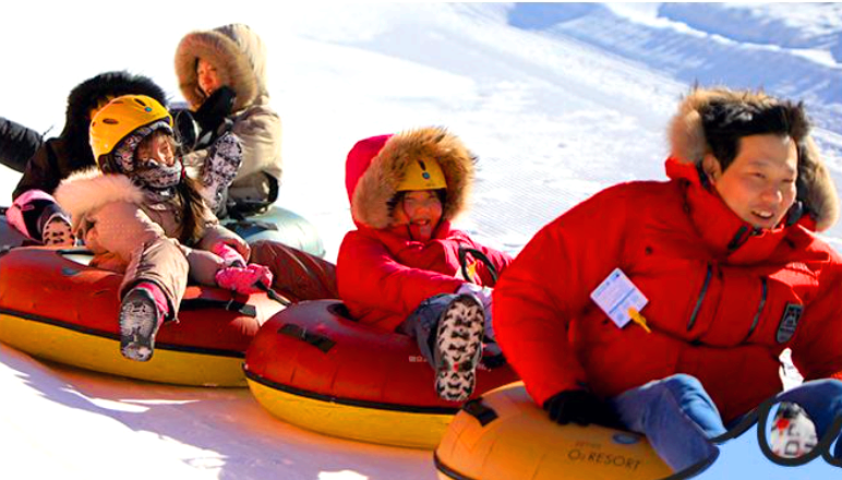 태백 오투리조트 눈썰매장