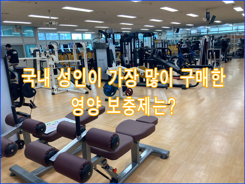 국내 성인이 가장 많이 구매하는 "영양 보충제" 조사결과는?