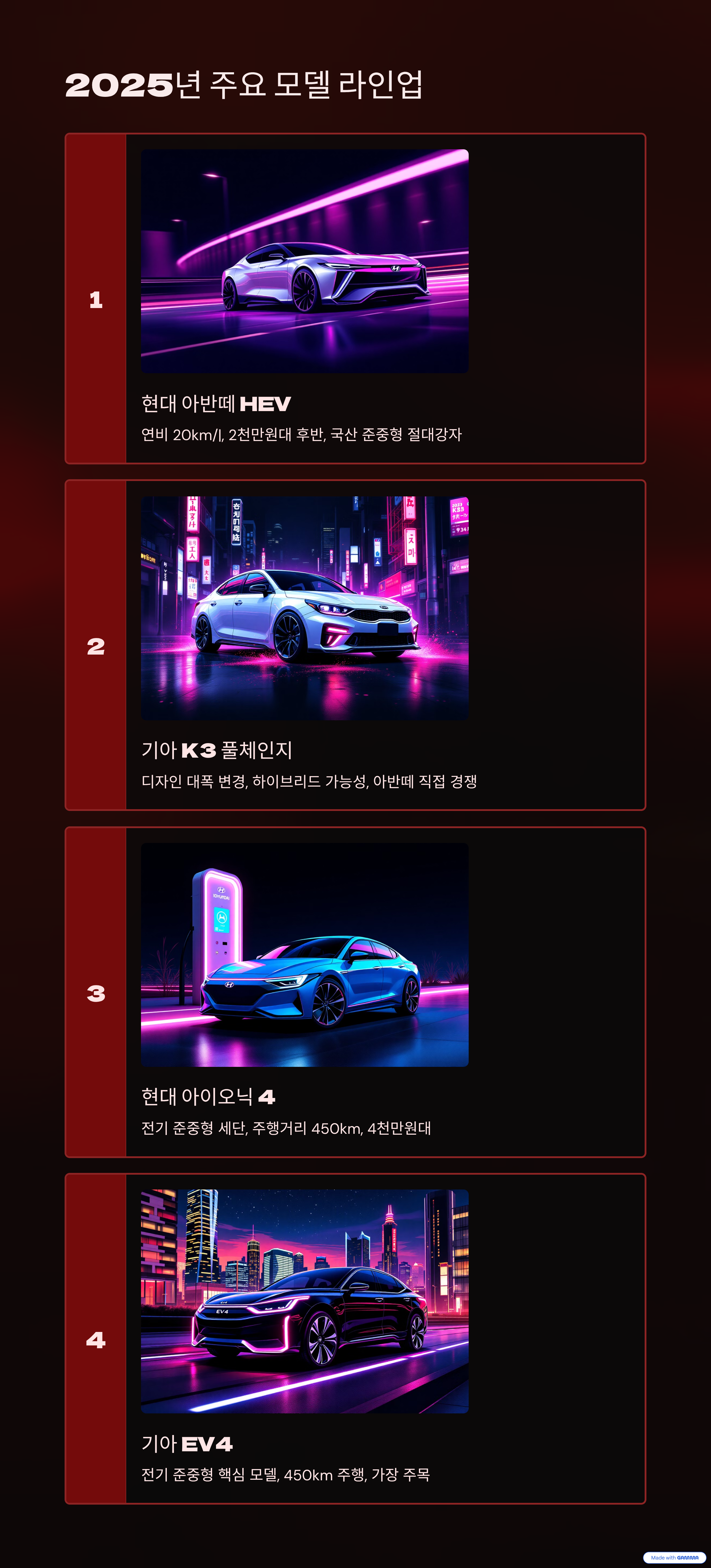 국산 준중형차