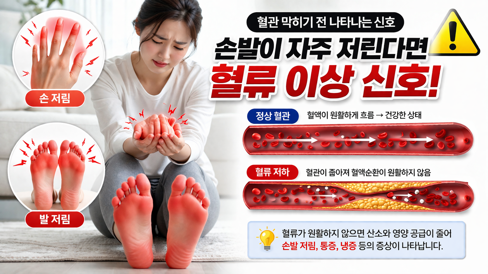 혈관 막히기 전 몸이 보내는 신호