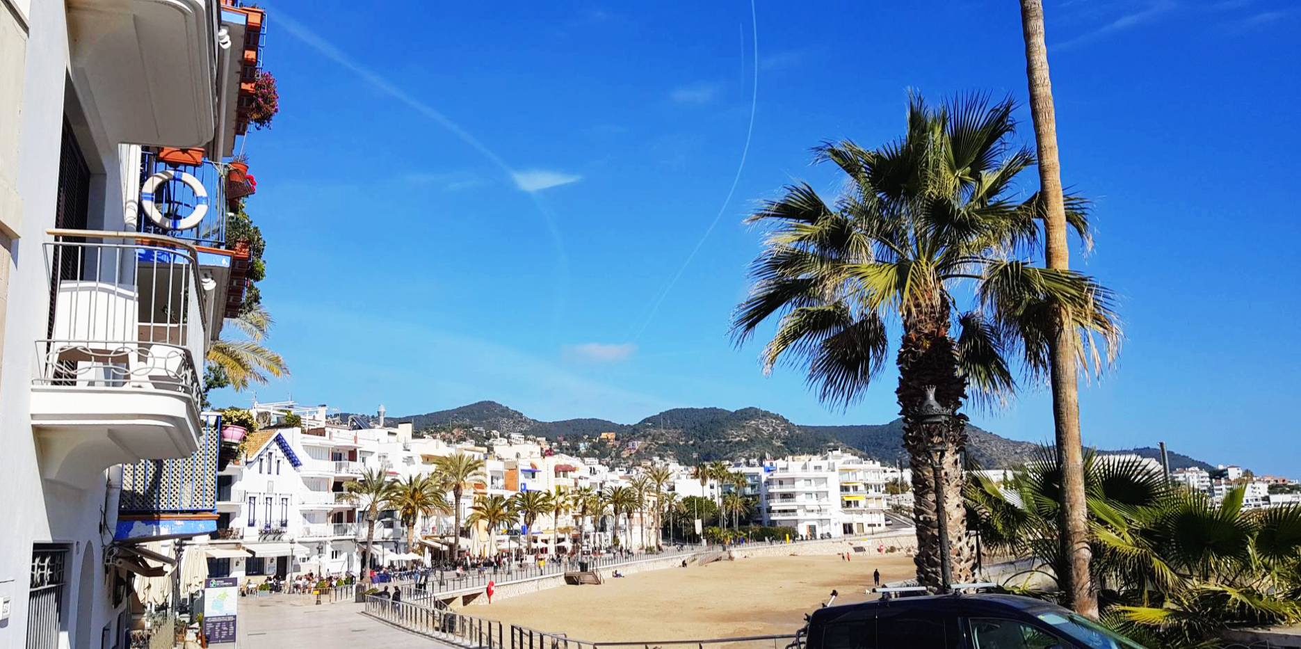 스페인 시체스 모래사장