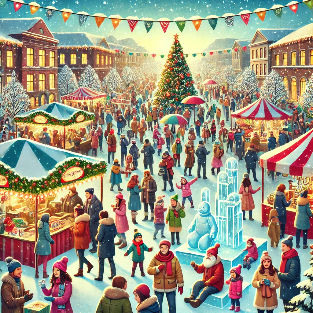 겨울 축제 참여