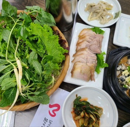 담양-곰보배추-우렁쌈밥-보자기-농가맛집