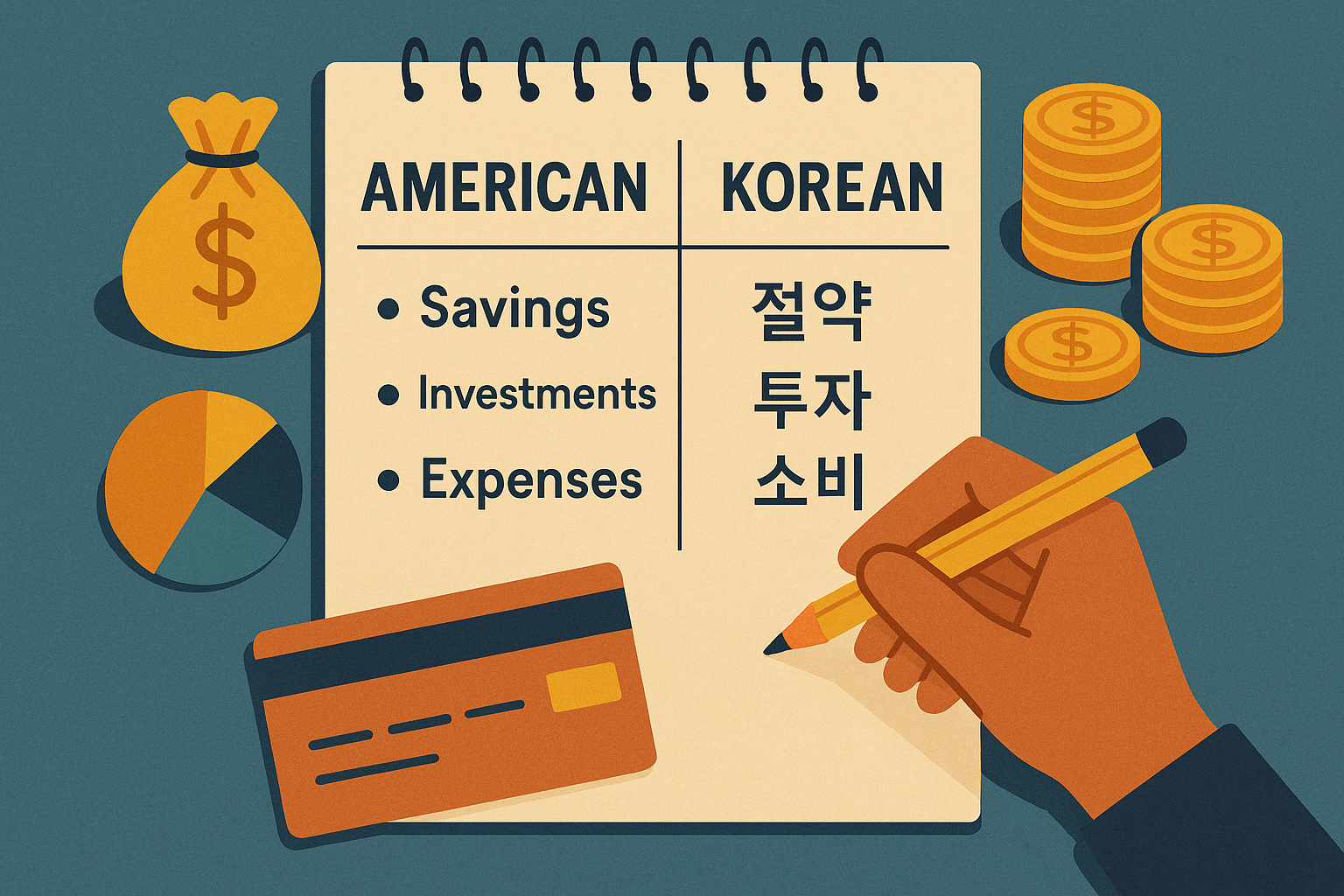 미국과 한국의 가계부 운영법