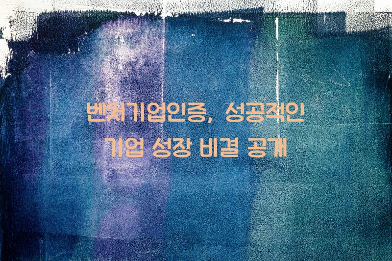 벤처기업인증