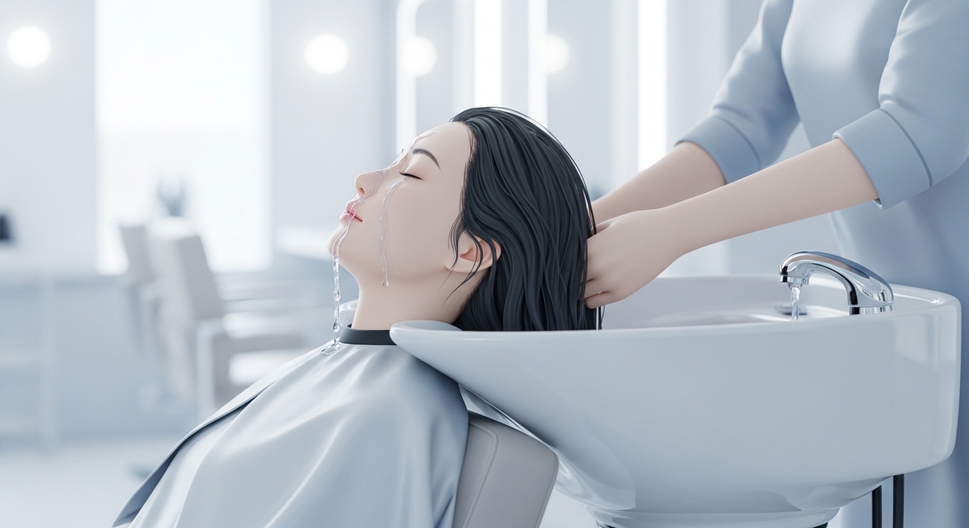 백내장 수술 후 관리, 백내장 머리감기