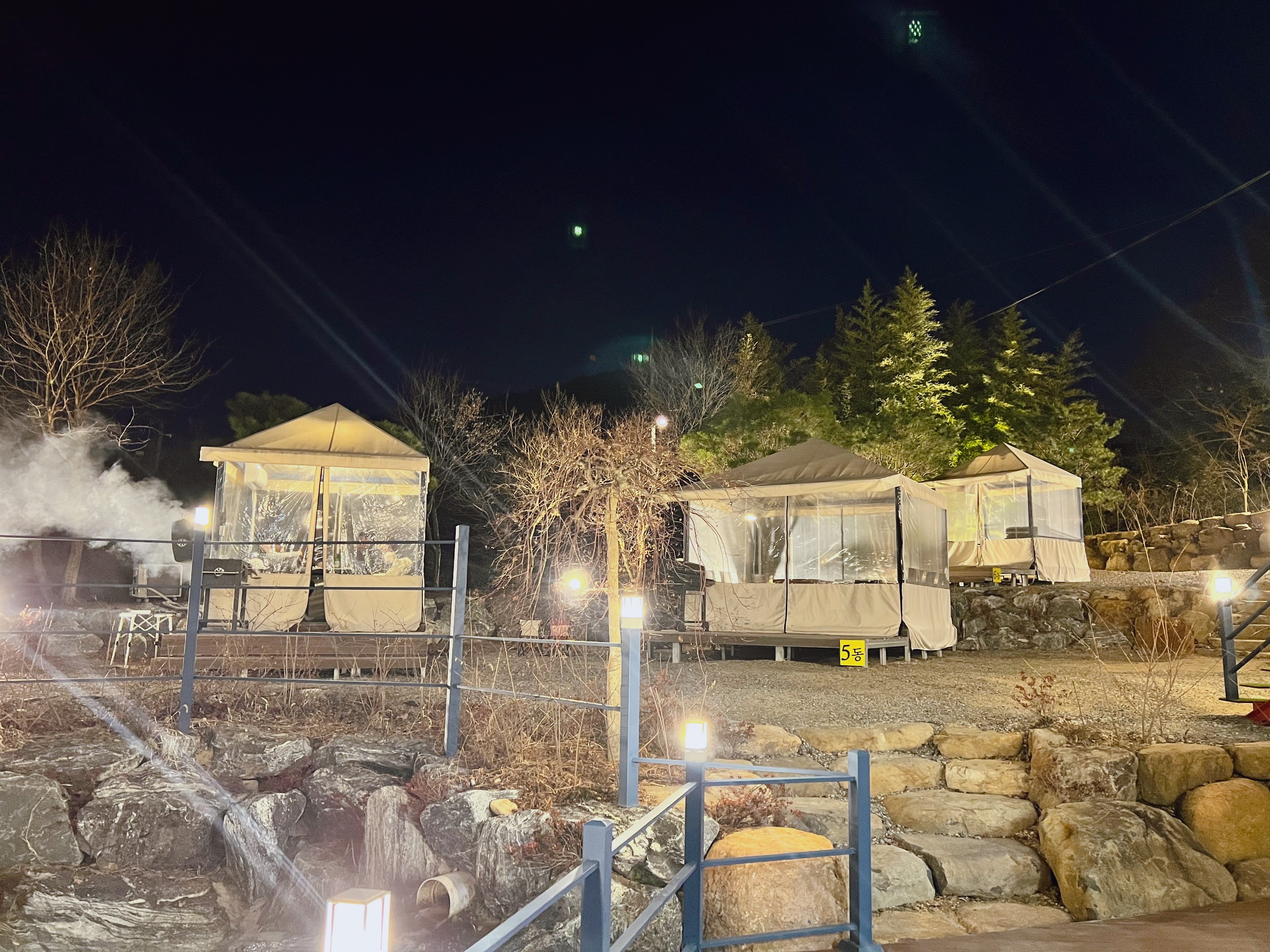 담양론다 야외 바비큐, 불멍