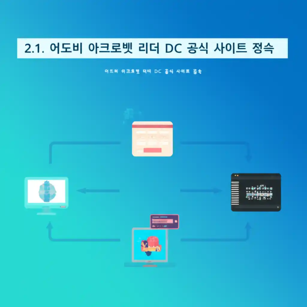 어도비 아크로벳 리더 DC 무료다운로드를 위해 공식 사이트에 접속하는 화면입니다.