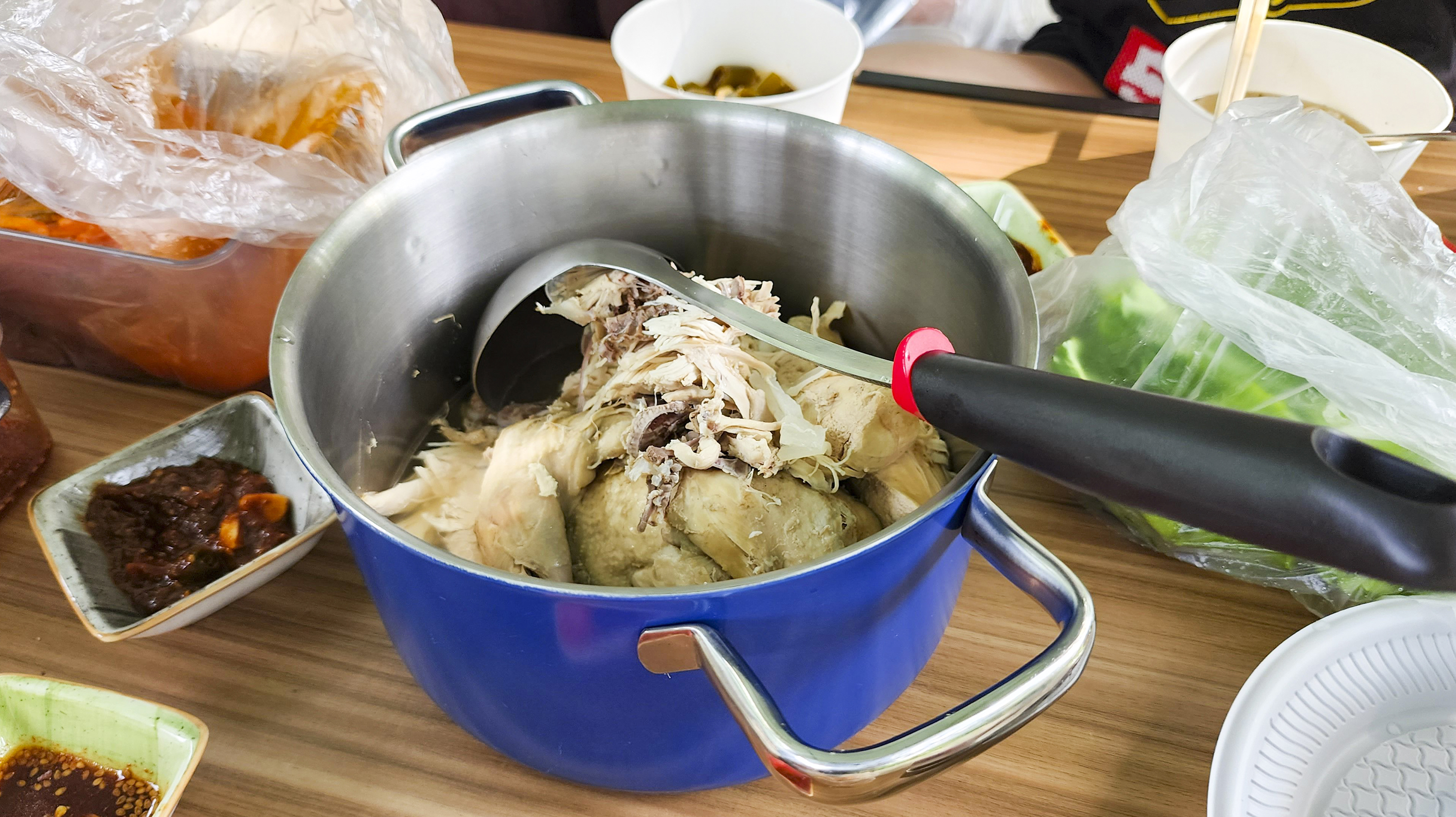 가평 호수유원지 민박에서 해먹은 백숙