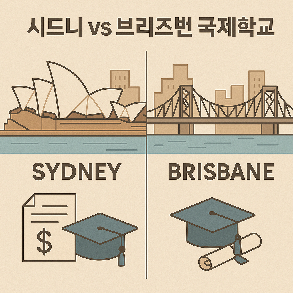시드니 vs 브리즈번 국제학교, 환경&middot;비용&middot;진학 비교