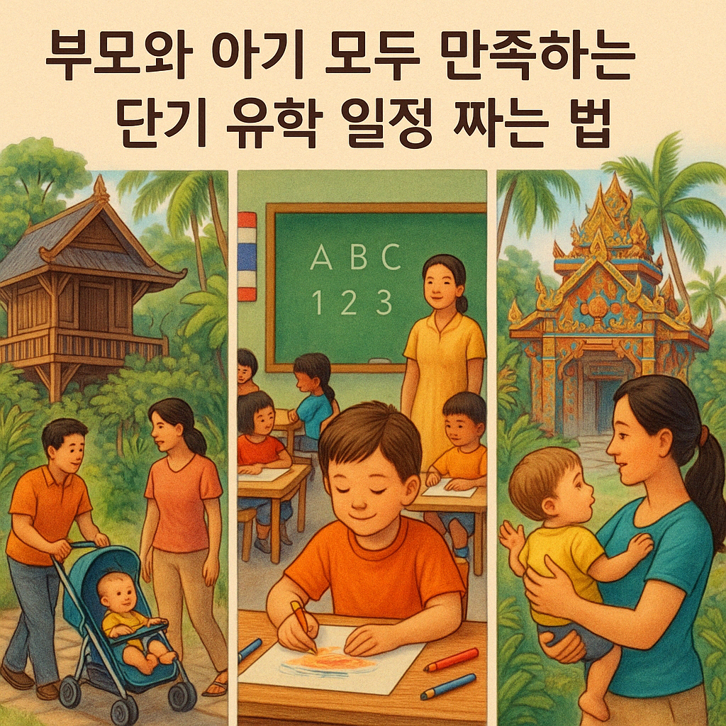 부모와 아기 모두 만족하는 단기 유학 일정 짜는 법