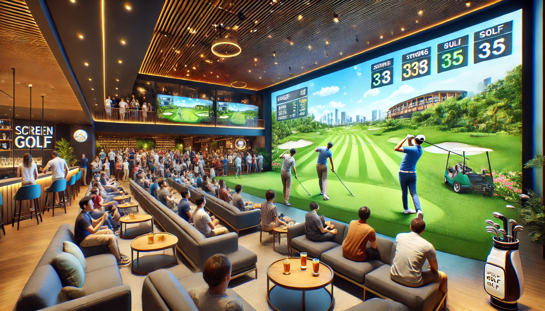 스크린 골프 대회 이미지 사진