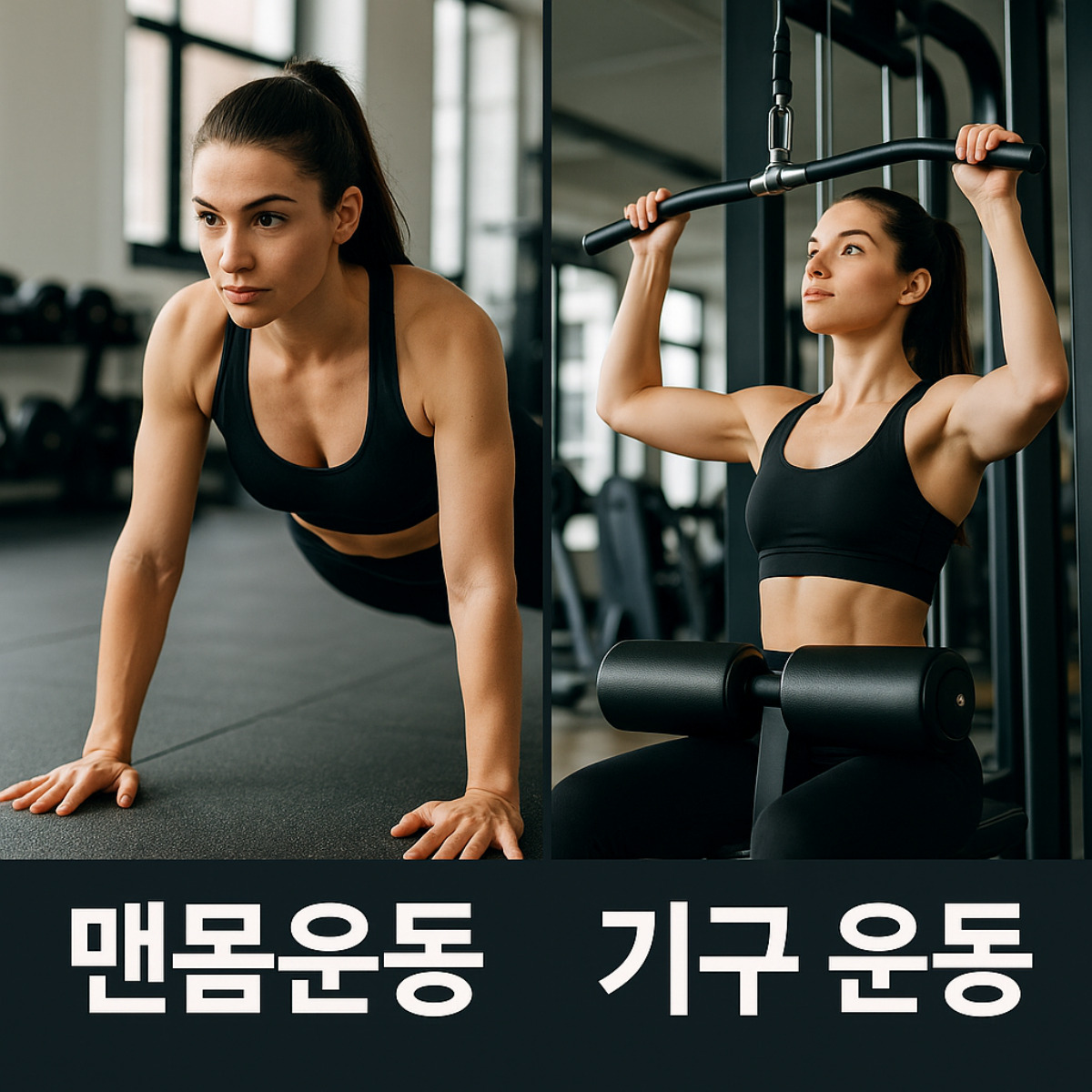 여성이 하면 좋은 근력 운동 루틴 (기구/맨몸 루틴 포함)