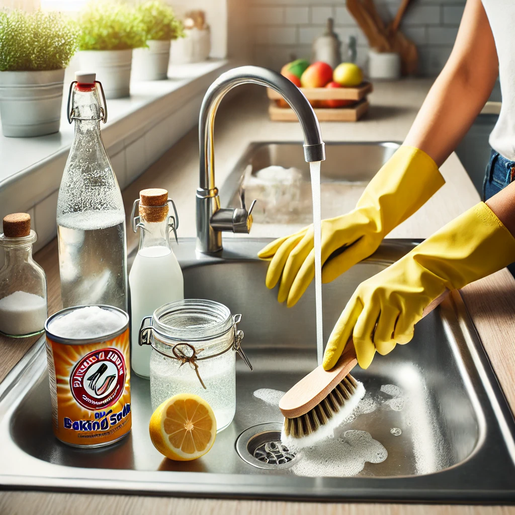 베이킹소다와 식초를 활용한 청소법