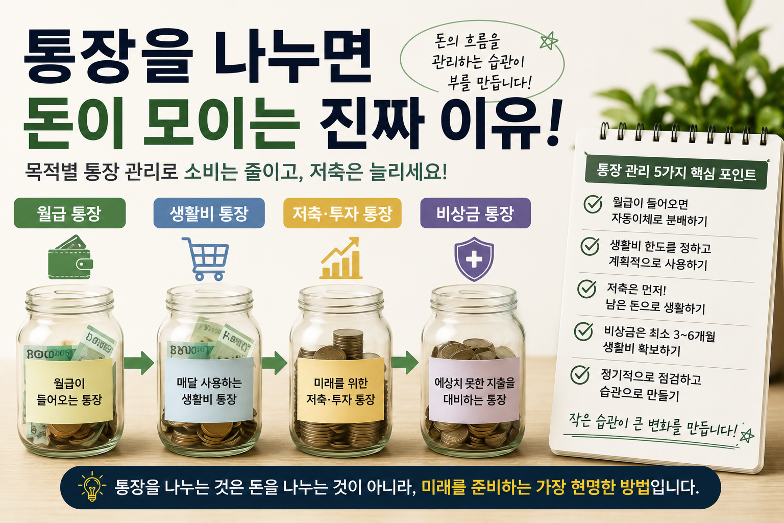 통장 관리 5가지 핵심 포인트