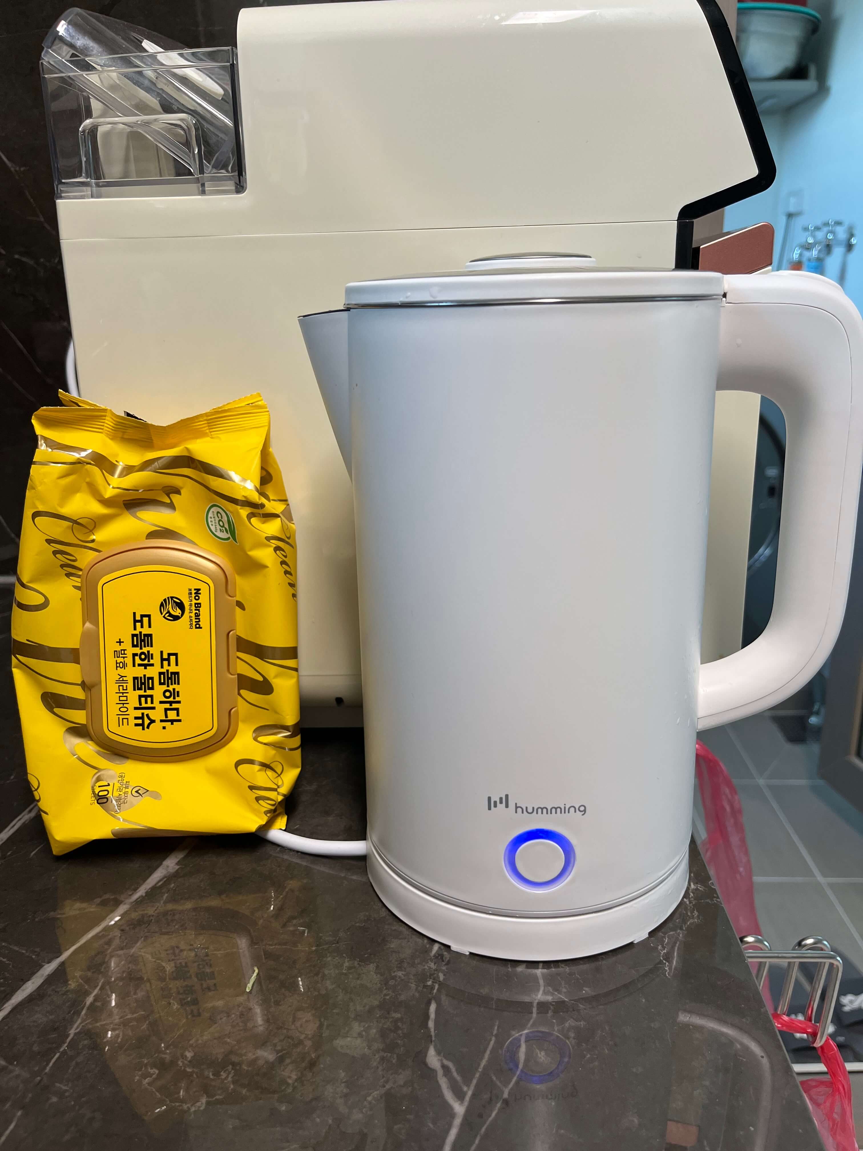 허밍 무선전기포트 사이즈 비교 이미지