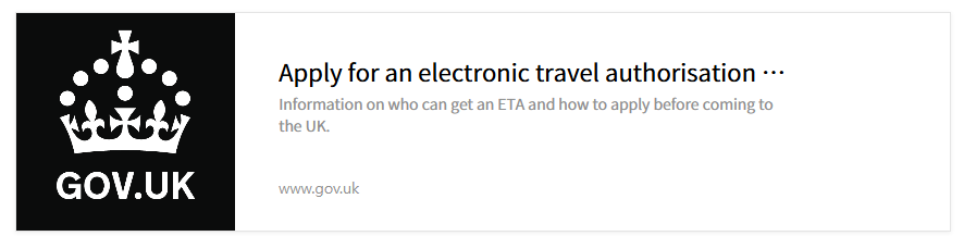 ETA 영국비자 발급하기