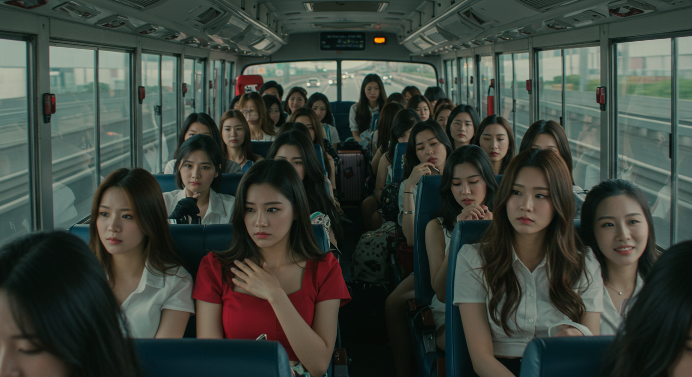 고속도로 위 여성들