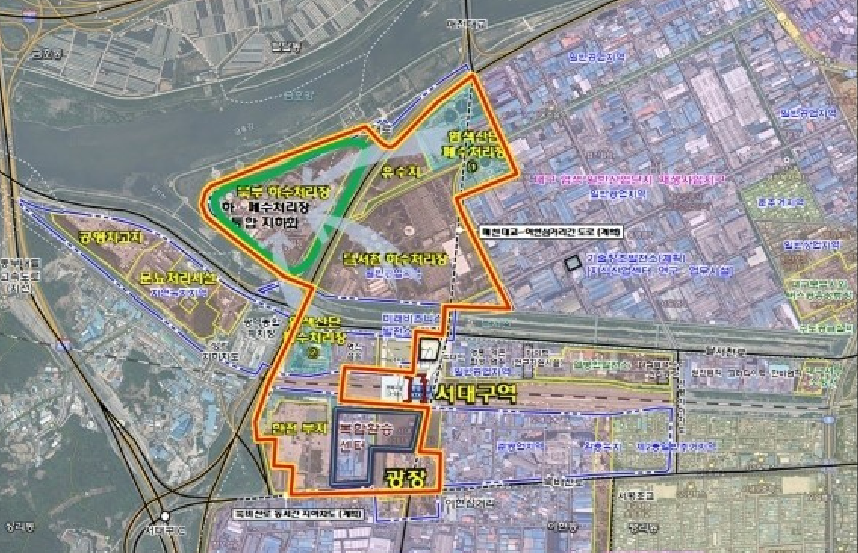 서대구역개발계획도