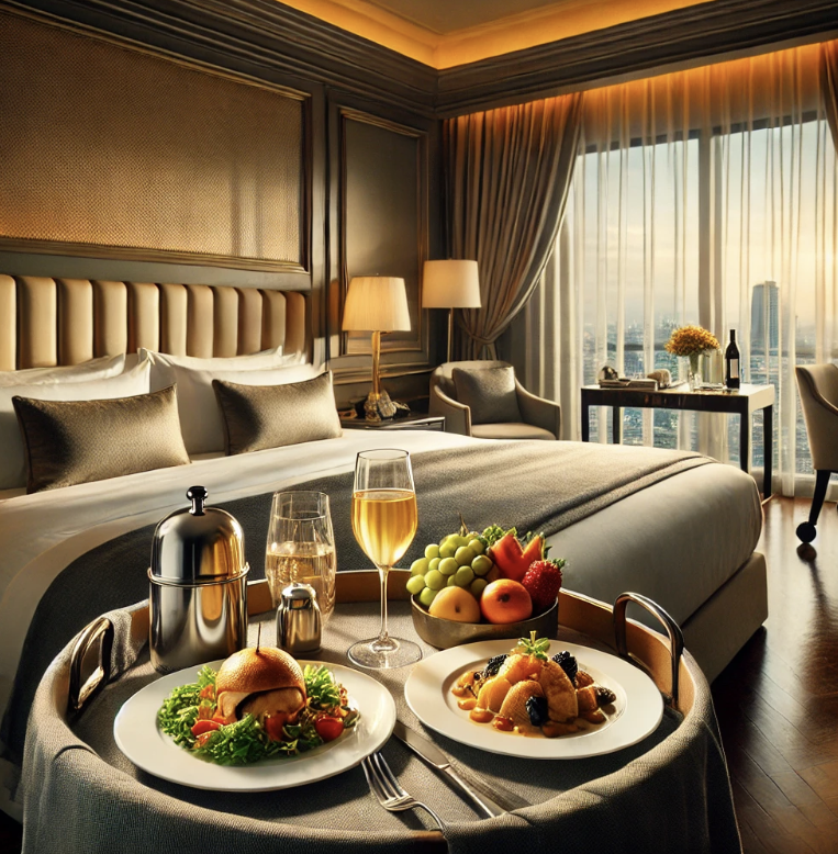 호텔 룸서비스 사진