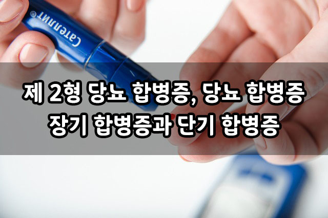 혈당계로 혈당을 체크하는 사진
