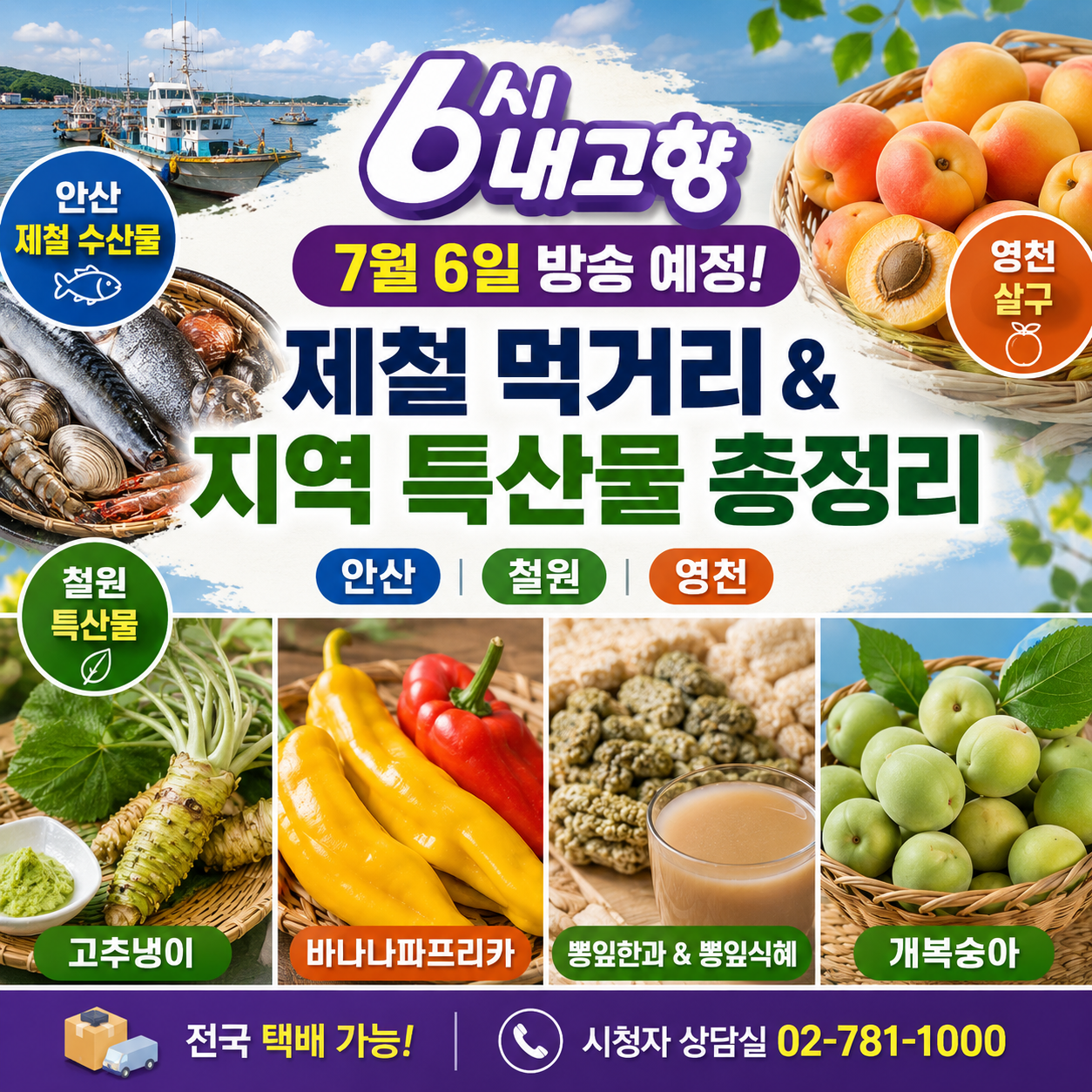 6시 내고향 7월 6일 방송 예정 정보