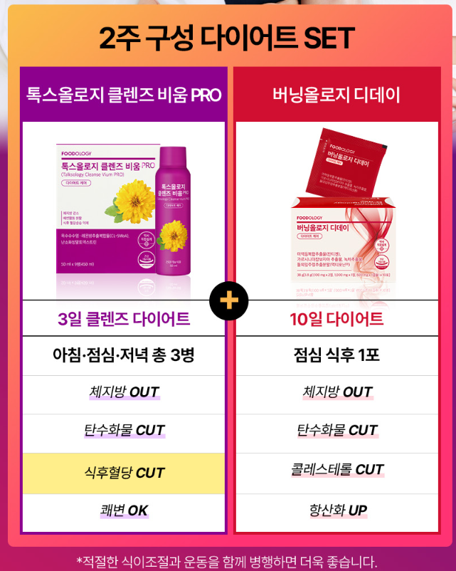 푸드올로지 2주 다이어트