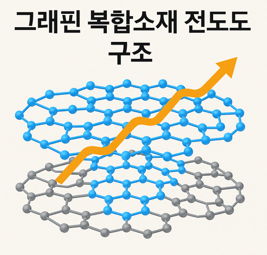 그래핀 복합소재 전도도 구조 이미지