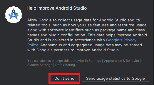 안드로이드 스튜디오 실행