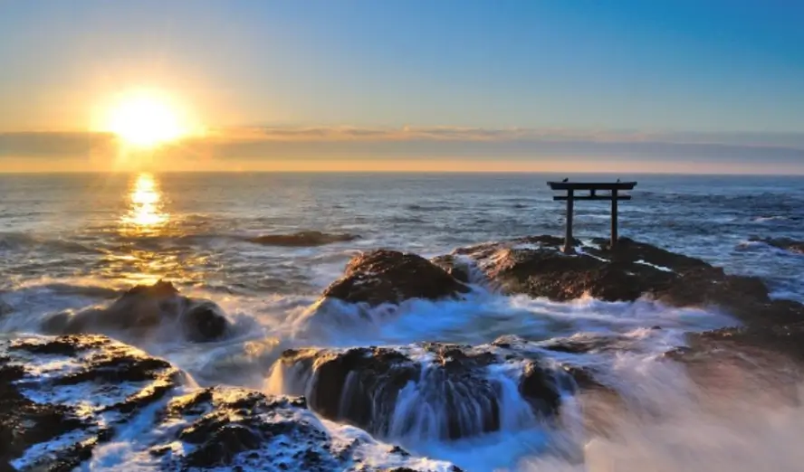 이바라키현 일본 일출