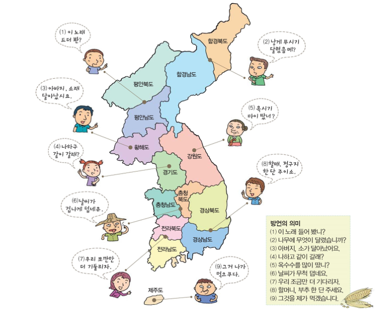 우리나라 사투리