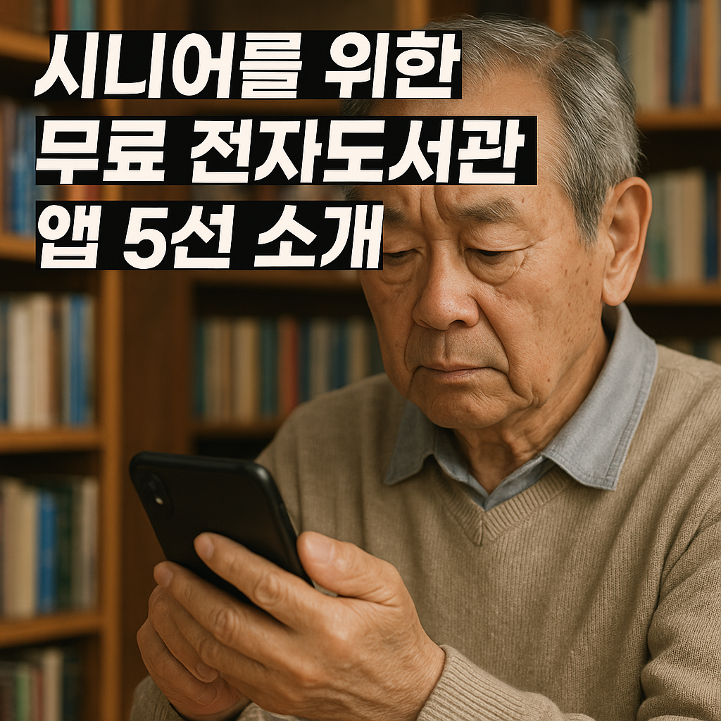 시니어를 위한 무료 전자도서관 앱 5선 소개