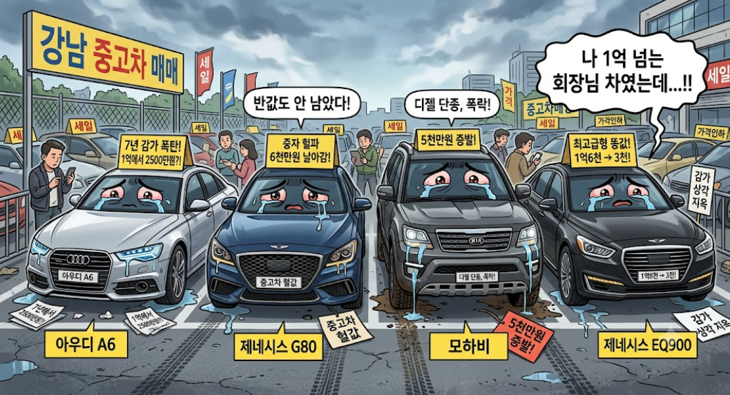 중고차 감가 4종