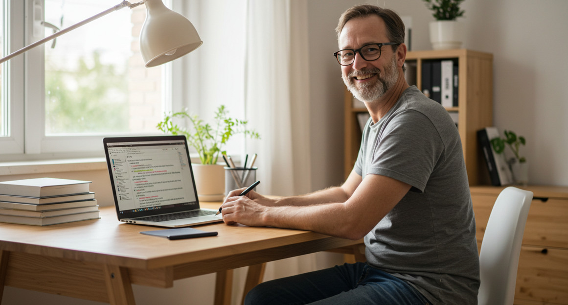 중년의 블로그 작가