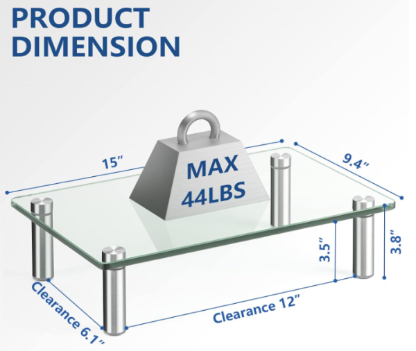 직장생활 직장인 모니터 받침대 거북목 예방 도움 받침대형 암형