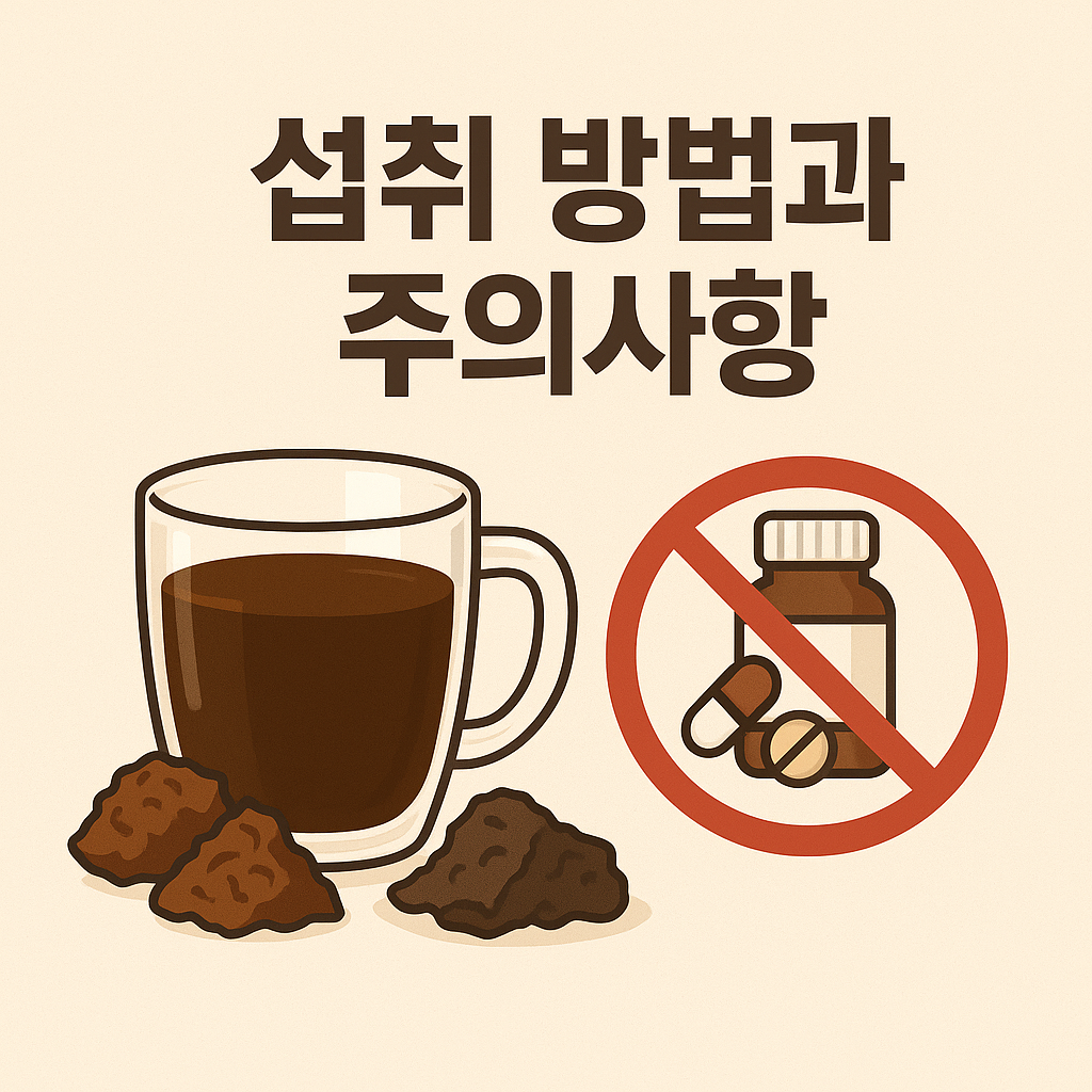 차가버섯 섭취 방법, 주의사항에 대한 이미지