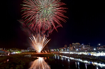 강릉 단오제 불꽃놀이